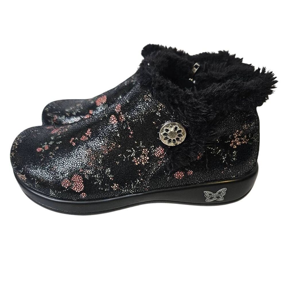 Alegria Meri ankle boots, Sweetie Pie floral print. 38(8).